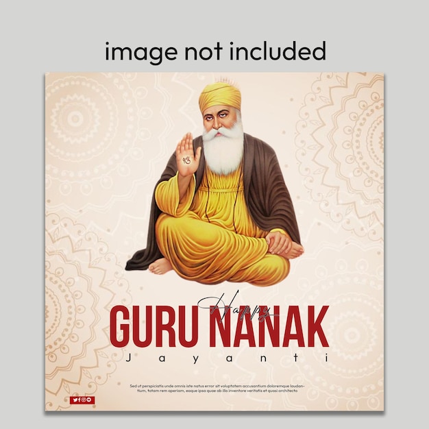 Счастливого Guru Nanak Jayanti - празднование сикхизма