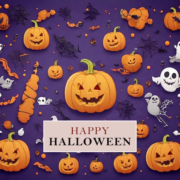 PSD happy halloween background