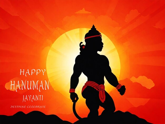 Happy Hanuman Jayanti Festival celebration of the birth Lord Sri HanumanMonkey God