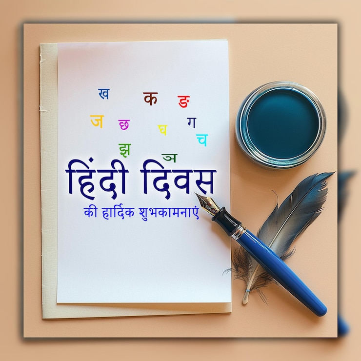 PSD हैप्पी हिंदी दिवस भारतीय मातृभाषा समारोह बैकग्राउंड