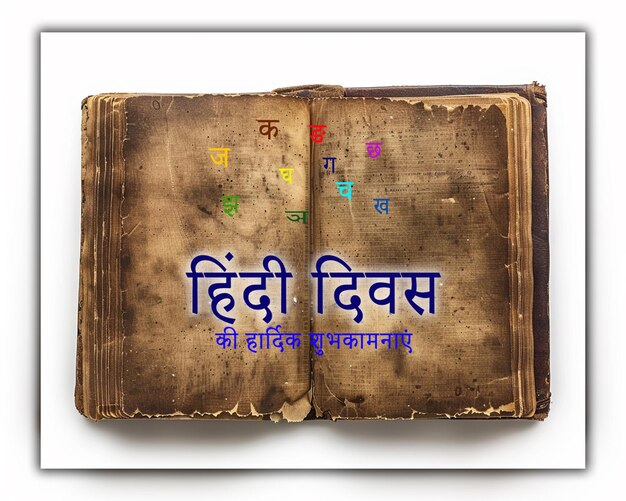 PSD happy hindi divas indian mother language celebration background