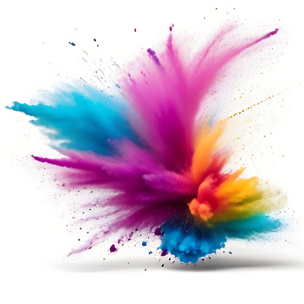 PSD happy holi colorful splash