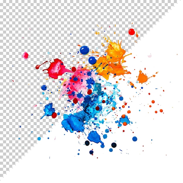 PSD ハッピーホリーコンセプト 手描きホリー 水彩色の色々 孤立した背景にスプラッシュ