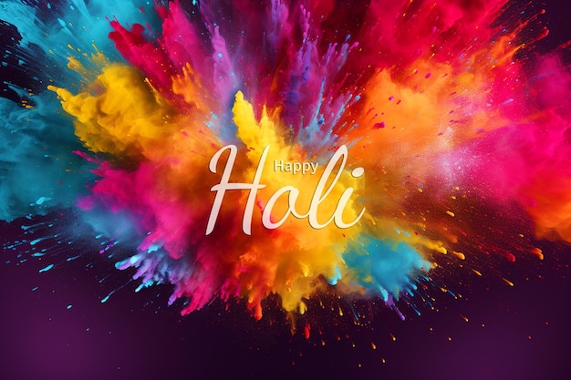 PSD happy holi festival background