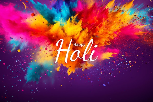 Felice sfondo della festa di holi