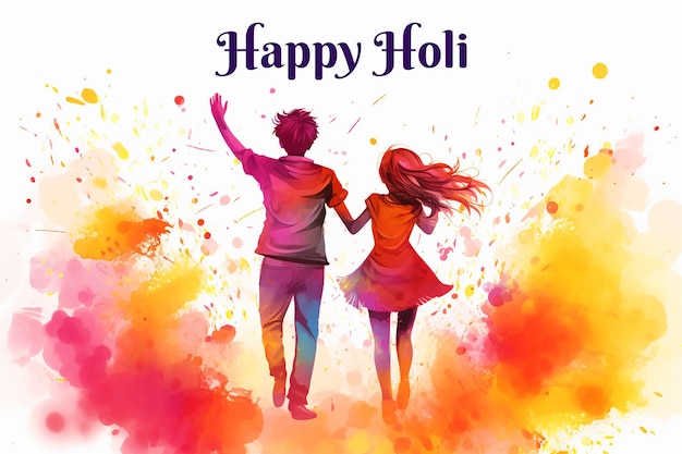 Happy Holi festival background