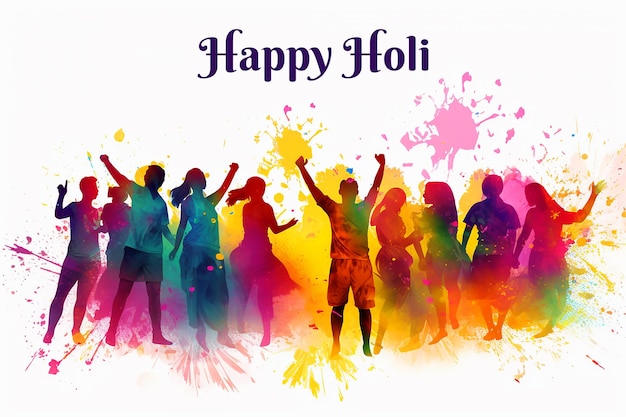 PSD happy holi festival background