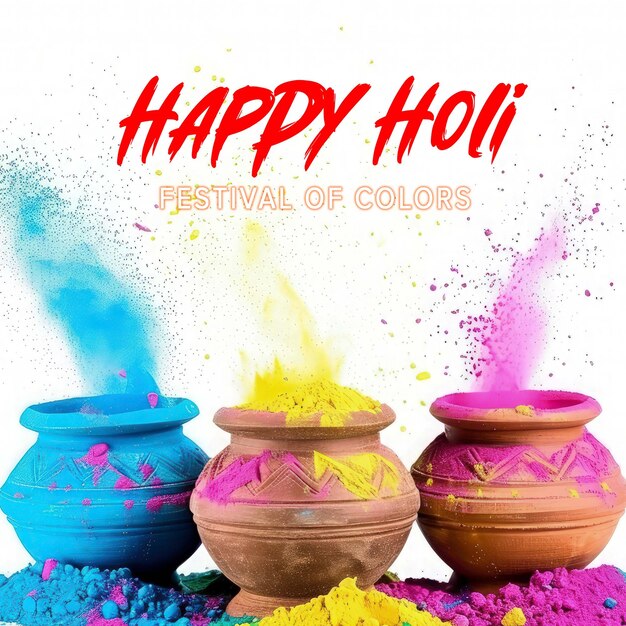 PSD happy holi festival of colors holi festival template colorful gulal holi indian festival background