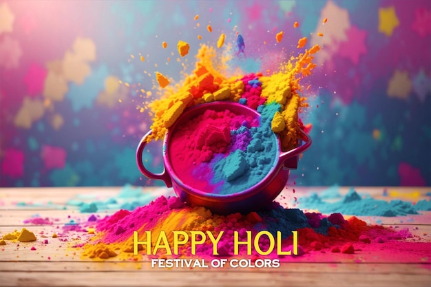 PSD happy holi festival psd