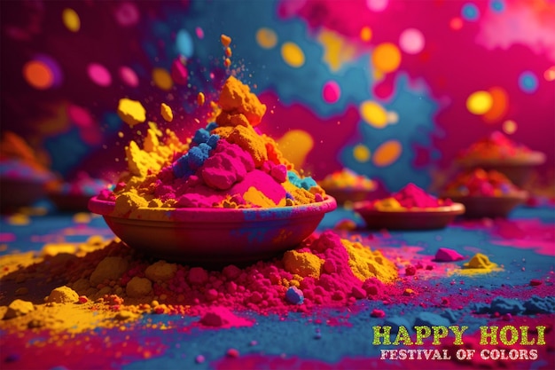 Happy holi festival psd