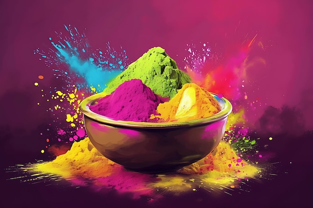 Happy holi festival