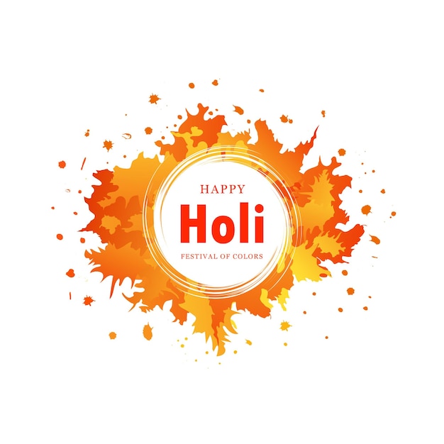 Happy Holi template psd file