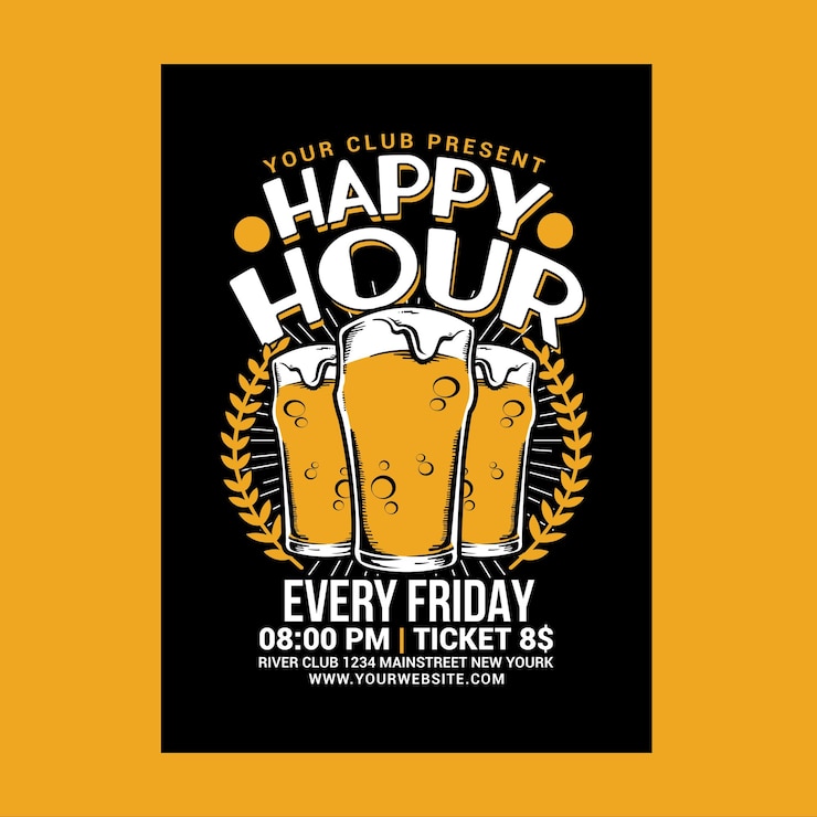 PSD happy hour beer flyer