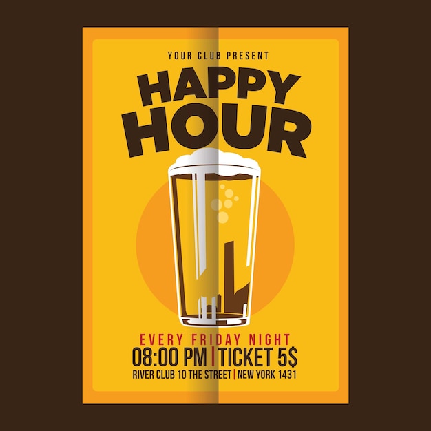 PSD promo happy hour birra