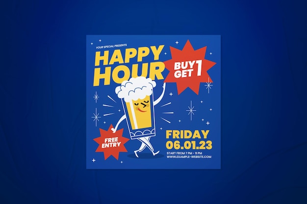 Happy Hour Instagram-bericht