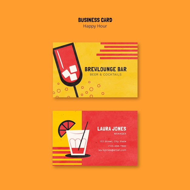 PSD happy hour template design