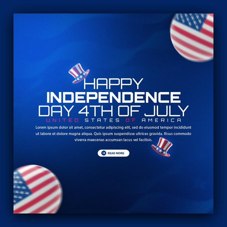 Happy Independence Day 4th of July Celebration