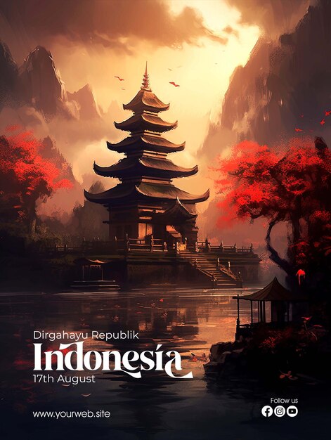 happy independence day indonesia greeting