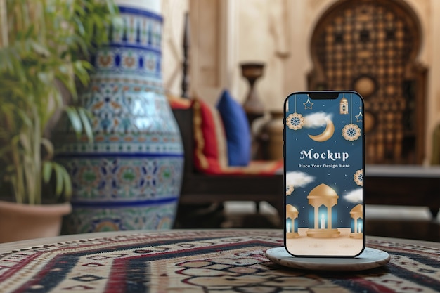 PSD happy islamic new year device mockup