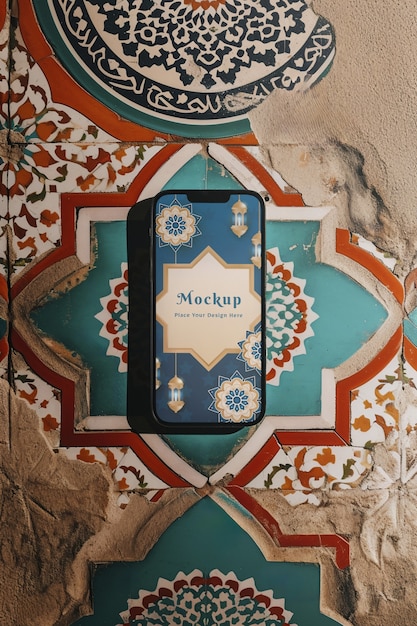 イスラム教の新年のデバイスモックアップ