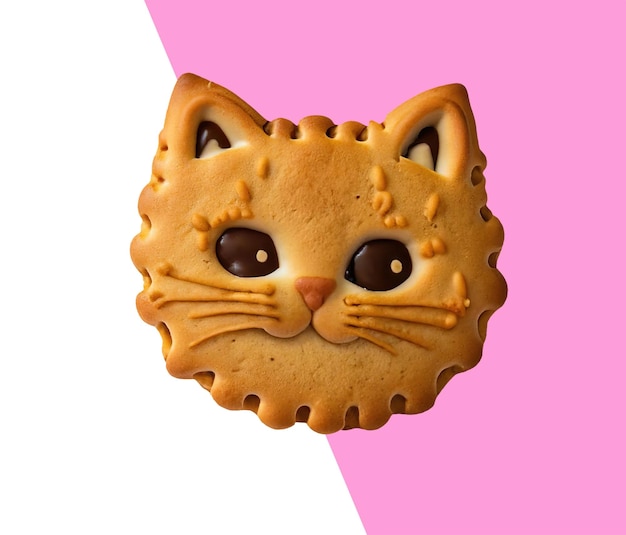 PSD happy kitty cookie