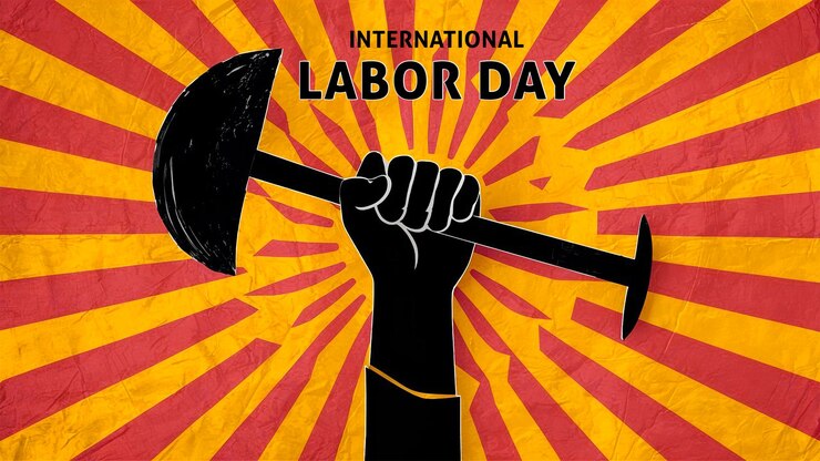 PSD happy labor day celebration banner design