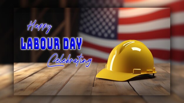 PSD happy labour day background