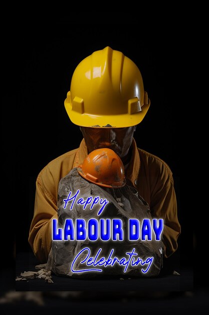 PSD happy labour day background