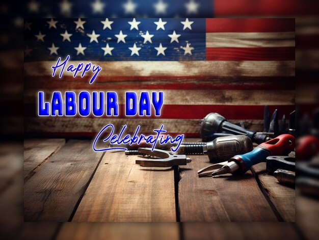 PSD happy labour day background