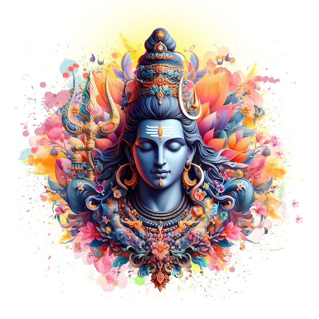 PSD buon maha shivratri a lord shiva design.