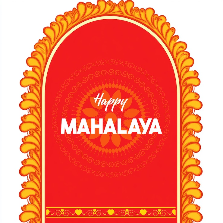 PSD happy mahalaya bengali festiwal kreatywny projekt szablonu shubho mahalaya navaratri durga puja