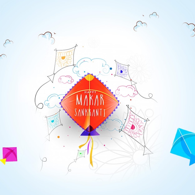 PSD buon giorno makar sankranti festival mockup