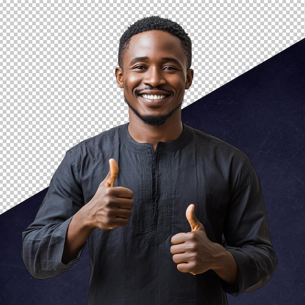 Happy Man Giving Thumbs Up