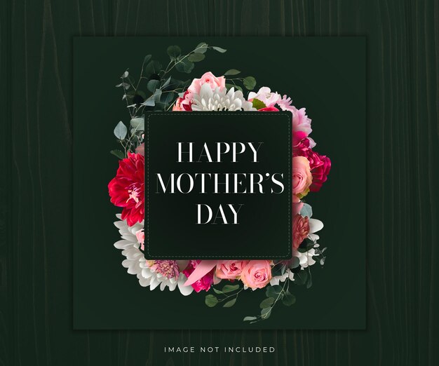 PSD happy mother day social media post-ontwerp