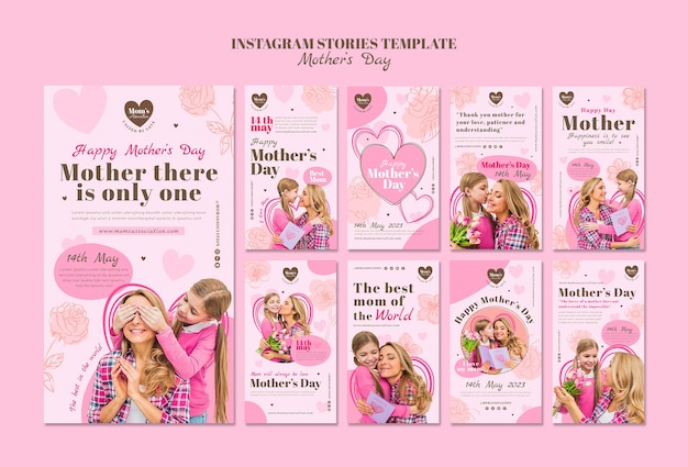 PSD happy mother day template design