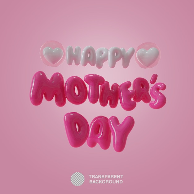 Happy mother's day 3d-letters