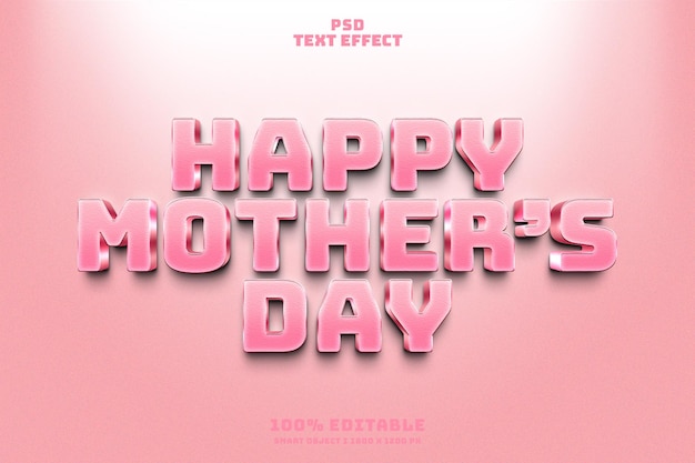 Happy Mother's Day Psd Edytowalny Projekt Efektów Tekstowych