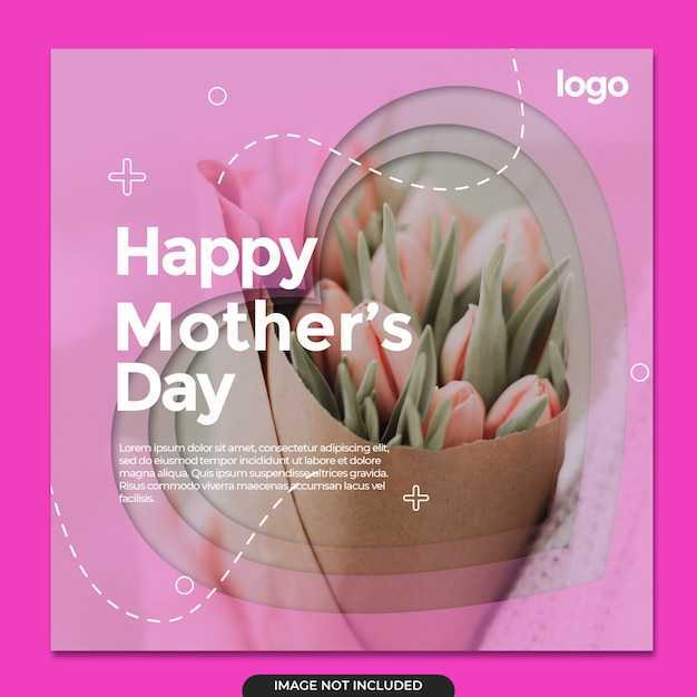 PSD happy mother's day social media template