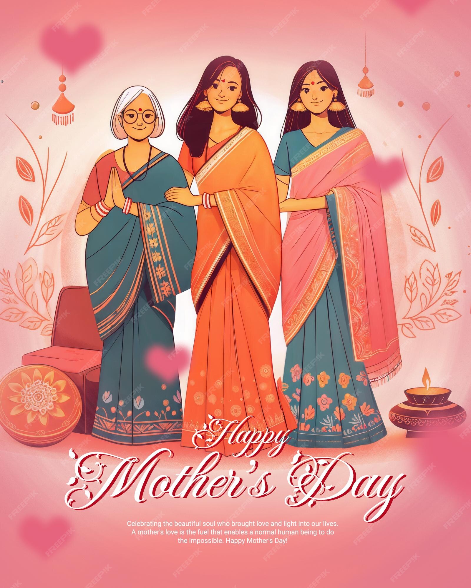 Premium PSD Happy mothers day celebration social media post banner
