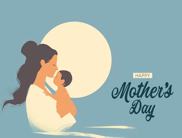 PSD happy mothers day greeting card design psd template