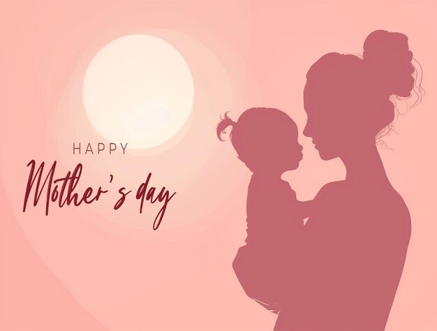 PSD happy mothers day greeting card design psd template