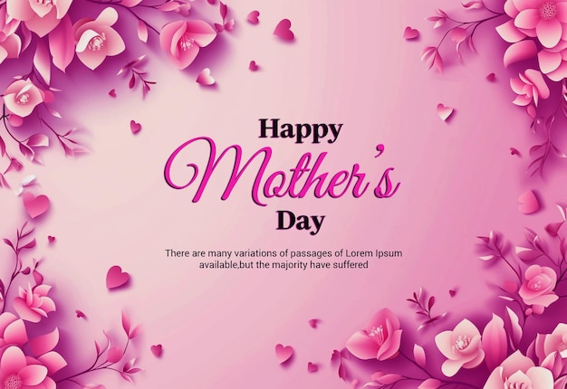Happy mothers day post design
