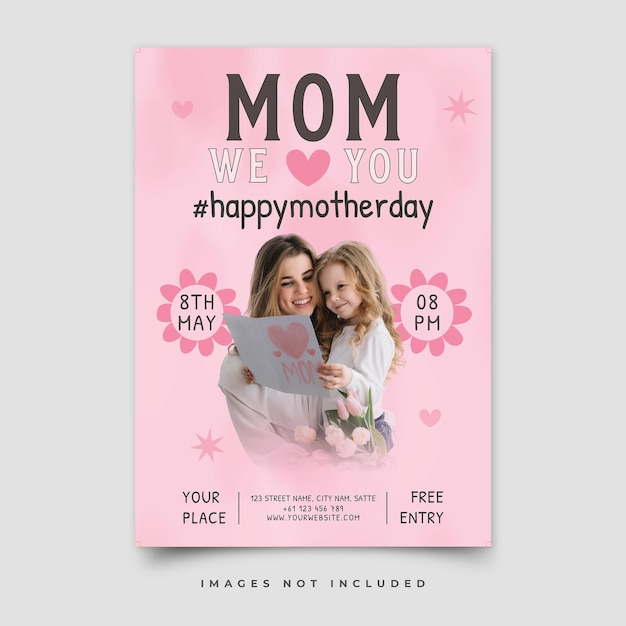 Happy mothers day poster