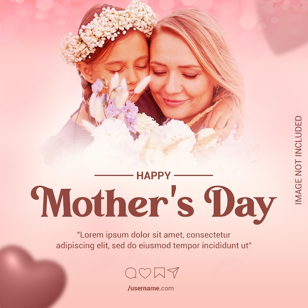Happy Mothers Day PSD