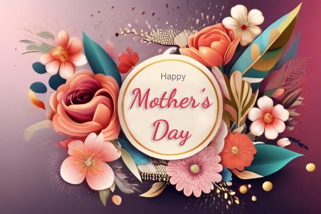 PSD happy mothers day social media banner design template