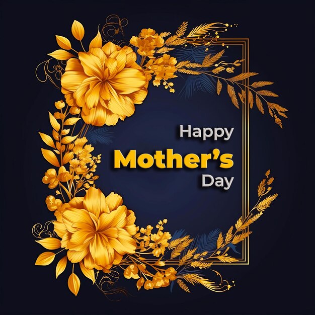 PSD happy mothers day template social media post