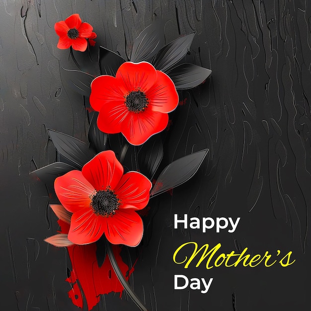 Happy mothers day template for social media post