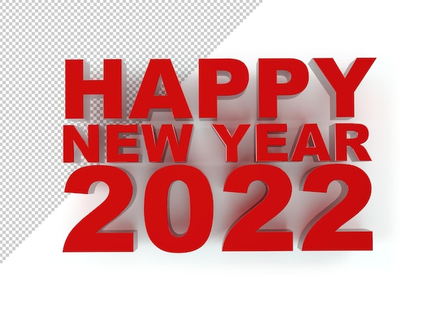 Happy new year 2022 red, mockup