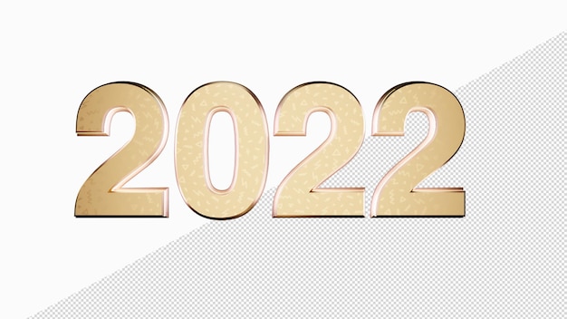 Happy New Year 2022 text design