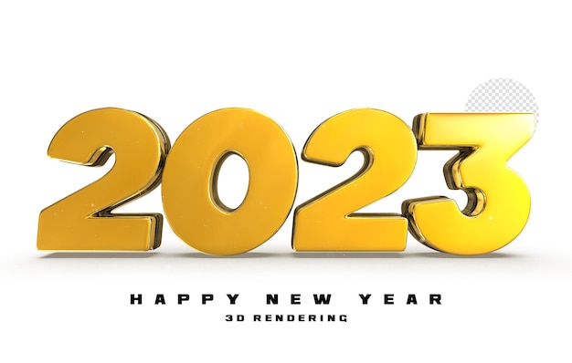 Felice anno nuovo 2023 numero 3d